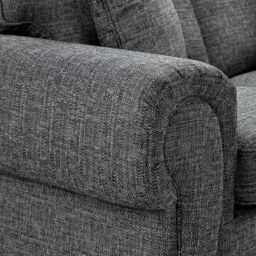 Furnishings For Less UK Wilcot Grey Fabric 5 Seater Corner Sofa L Shaped Corner Sofa High Back - thumbnail 4