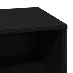 Berkfield Home Elegant Bedside Cabinet with LED Black Oak 50x34, 5x50 cm - thumbnail 9