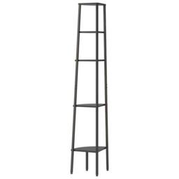 Berkfield Home 5-Tier Corner Shelf Black 45.5x31.5x180 cm - thumbnail 5