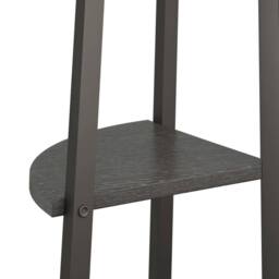 Berkfield Home 5-Tier Corner Shelf Black 45.5x31.5x180 cm - thumbnail 7
