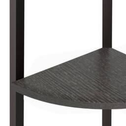 Berkfield Home 5-Tier Corner Shelf Black 45.5x31.5x180 cm - thumbnail 6