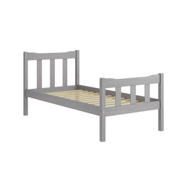Lemon Pavilion Furniture Havana Single Bed Frame (Pack of 2) - Pine/Metal - L200.8xW99xH96 cm in Grey - image 1