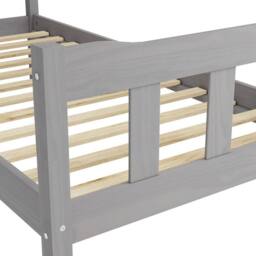 Lemon Pavilion Furniture Havana Single Bed Frame (Pack of 2) - Pine/Metal - L200.8xW99xH96 cm in Grey - thumbnail 4