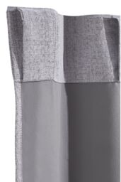 Living and Home 2 Panels Grey Faux Linen Back Tab or Rod Pocket Blackout Curtains for Bedroom, Living Room, 168cm W x 229cm H - thumbnail 3