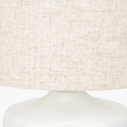 Ruma Dandelion White Small Floral Ceramic Table Lamp - thumbnail 4