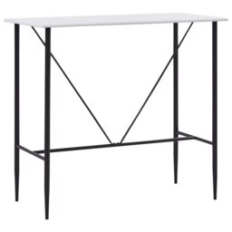 Berkfield Home Bar Table White 120x60x110 cm MDF - Size: 120 x 60 x 110 cm - thumbnail 1
