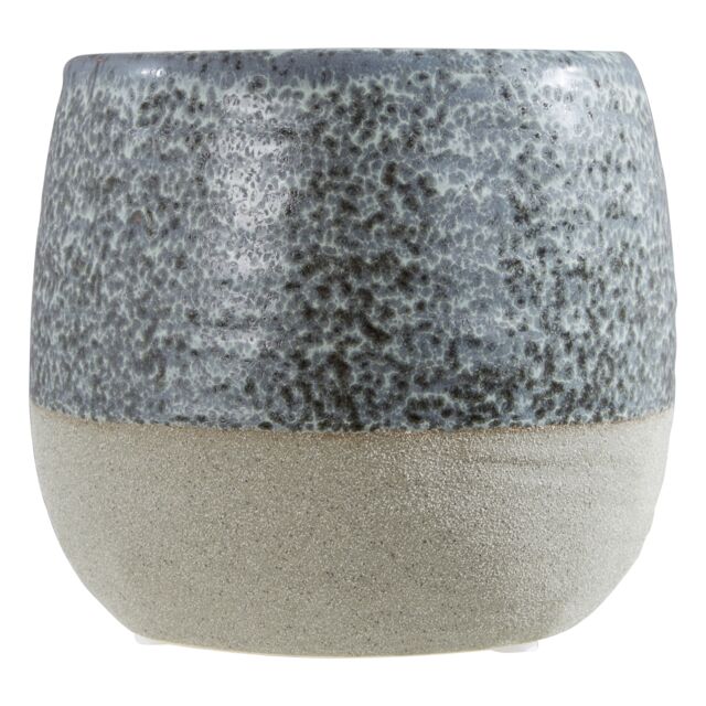 Orsina Handcrafted Large Planter, Glazed Finish Large Garden Flower Pot, Versatile Outdoor Flower Planter in Dark Grey - image 1