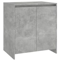 Berkfield Home 2 Piece Sideboard Concrete Grey Engineered Wood - thumbnail 4