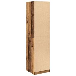 Berkfield Home Wardrobe Old Wood 50x50x200 cm Engineered Wood in Brown - Size: 50 x 50 x 200 cm - thumbnail 6