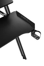 Living and Home 160*60*80cm Office Gaming Desk with LED Lights & Monitor Stand in Black - thumbnail 8