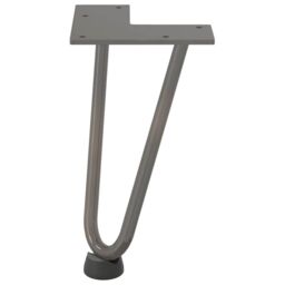 Berkfield Home Hairpin Table Legs 4 pcs Natural Steel 20 cm Solid Steel in Brown - thumbnail 5