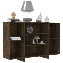 Berkfield Home Sideboard Smoked Oak 120x30x75 cm Engineered Wood in Brown - Size: 120 x 30 x 75 cm - thumbnail 3