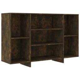 Berkfield Home Sideboard Smoked Oak 120x30x75 cm Engineered Wood in Brown - Size: 120 x 30 x 75 cm - thumbnail 2