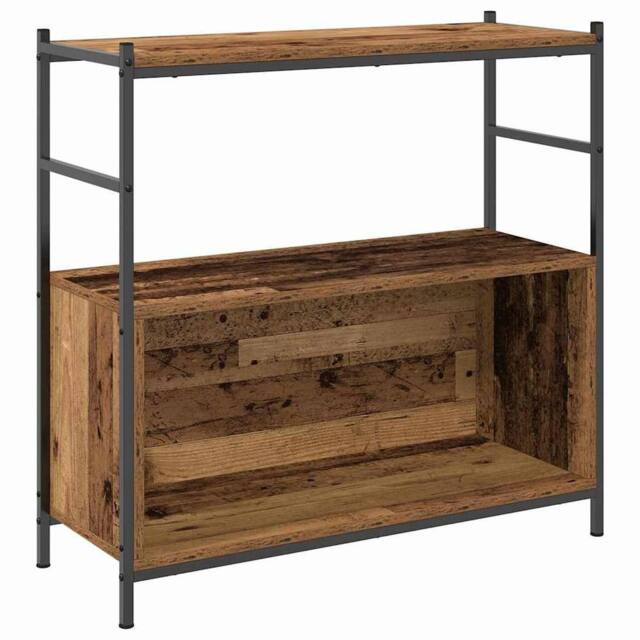 Berkfield Home Book Cabinet Smoked Oak 80x30x78, 5 cm Engineered Wood in Brown - image 1