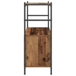 Berkfield Home Book Cabinet Smoked Oak 80x30x78, 5 cm Engineered Wood in Brown - thumbnail 7
