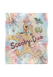 Scooby Doo Blanket, 152x127 cm Watercolor Disguise Silky Touch Super Soft Throw Blanket in White - thumbnail 1