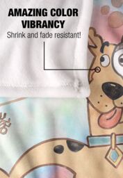 Scooby Doo Blanket, 152x127 cm Watercolor Disguise Silky Touch Super Soft Throw Blanket in White - thumbnail 4