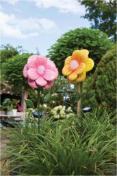 Luxform Anemone Flower Solar Light in Pink - thumbnail 2