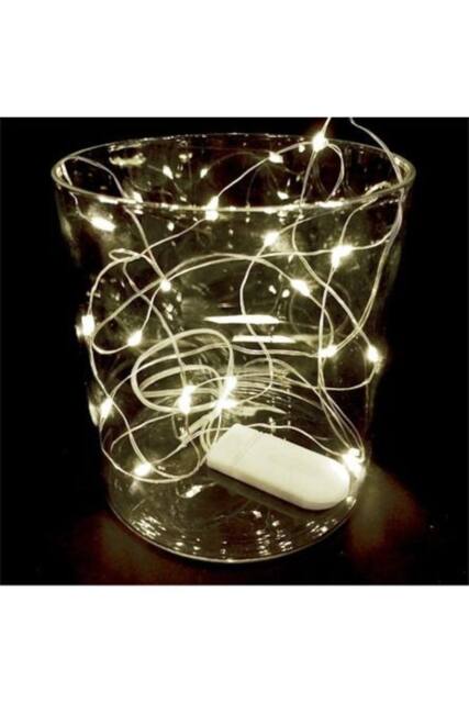 KDMD Blue White Elements Firefly LED Lights 20 Bulbs 4 Pack in Clear - image 1