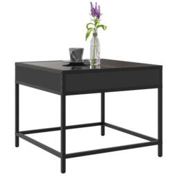 Berkfield Home Coffee Table with Infinity LED Black 50x50x41 cm - Size: 50 x 50 x 41 cm - thumbnail 5