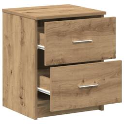 Berkfield Home Bedside Cabinets 2 pcs with 2 Drawers Artisan Oak 40x36x50 cm in Brown - Size: 40 x 36 x 50 cm - thumbnail 5