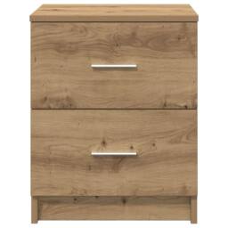 Berkfield Home Bedside Cabinets 2 pcs with 2 Drawers Artisan Oak 40x36x50 cm in Brown - Size: 40 x 36 x 50 cm - thumbnail 4