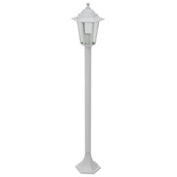 Berkfield Home Garden Post Lights 6 pcs E27 110 cm Aluminium White - thumbnail 3
