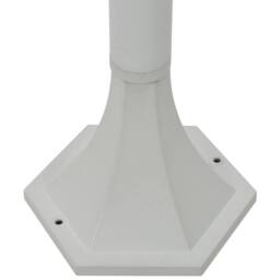 Berkfield Home Garden Post Lights 6 pcs E27 110 cm Aluminium White - thumbnail 6