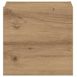 Berkfield Home Wall Mounted TV cabinets 3 pcs Artisan Oak Engineered Wood in Brown - thumbnail 9