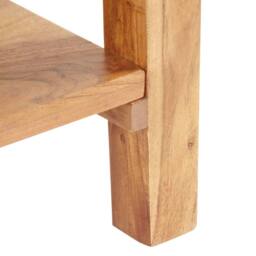 Berkfield Home Console Table 100x40x76 cm Solid Acacia Wood in Brown - Size: 100 x 40 x 76 cm - thumbnail 7