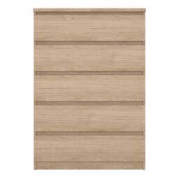 Wyld Haus Budapest Tall Chest of Drawers Natural Oak Effect 5 Drawers - thumbnail 3