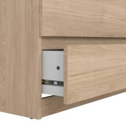 Wyld Haus Budapest Tall Chest of Drawers Natural Oak Effect 5 Drawers - thumbnail 7