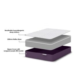 DS Living Reve Iris Reflex Foam Mattress in Purple - Size: Double - thumbnail 5