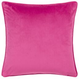 Furn Shiitake Happens Abstract Velvet Piped Cushion in Fuchsia - Size: 45 cm x 45 cm - thumbnail 2