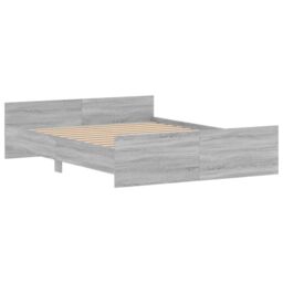 Berkfield Home Bed Frame with Headboard & Footboard Grey Sonoma 160x200 cm - thumbnail 3