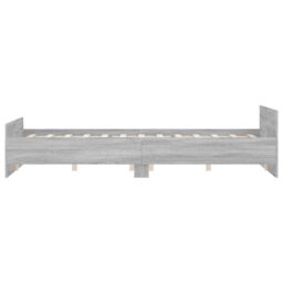 Berkfield Home Bed Frame with Headboard & Footboard Grey Sonoma 160x200 cm - thumbnail 5