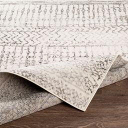 Livabliss Pisa-Global Black Grey Off-White Living Dining Bedroom Rug in Light Grey - Size: 150 cm x 210 cm - thumbnail 4