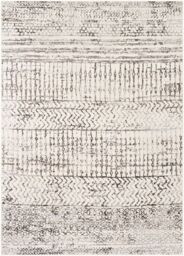 Livabliss Pisa-Global Black Grey Off-White Living Dining Bedroom Rug in Light Grey - Size: 150 cm x 210 cm - thumbnail 2