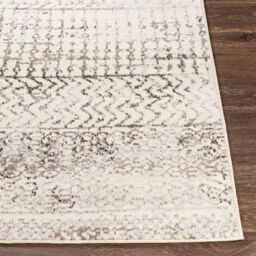 Livabliss Pisa-Global Black Grey Off-White Living Dining Bedroom Rug in Light Grey - Size: 150 cm x 210 cm - thumbnail 5