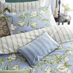 Wylder Nature Albera Floral Duvet Cover Set in Light Blue - Size: King - thumbnail 2