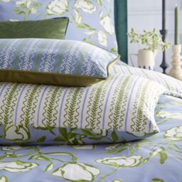 Wylder Nature Albera Floral Duvet Cover Set in Light Blue - Size: King - thumbnail 3