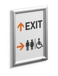Durable Aluminium Snap Frame Clip Poster Holder Notice Board - A4 Silver - Size: 1 Pack - thumbnail 5