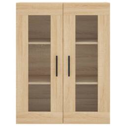 Berkfield Home Highboard Sonoma Oak 69.5x34x180 cm Engineered Wood in Light Brown - thumbnail 6