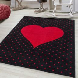 Bravich LTD Kids Heart Rug - Bambi in Red - Size: 160 cm x 230 cm - thumbnail 1