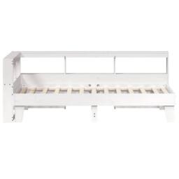 Berkfield Home Bookcase Bed without Mattress White 90x190cm Solid Wood Pine - Size: 90x190 cm - thumbnail 6