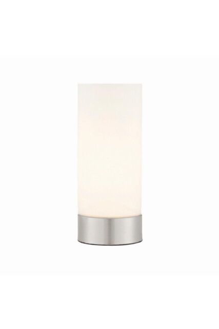 Netlighting Dara 1 Light Table Lamp Brushed Nickel Matt Opal Duplex Glass E14 in Grey - image 1