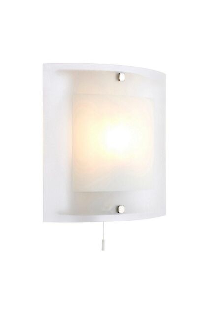 Netlighting Blake 1 Light Indoor Wall Light Clear with Frosted Glass E14