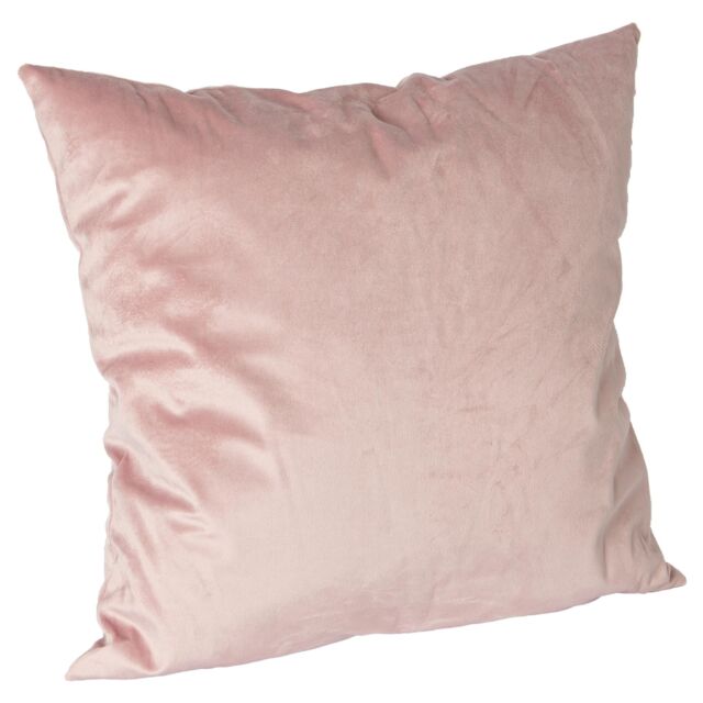 Nicola Spring Square Velvet Cushion - 55cm x 55cm - Pack of 1 in Pink - Size: 55 cm x 55 cm - image 1