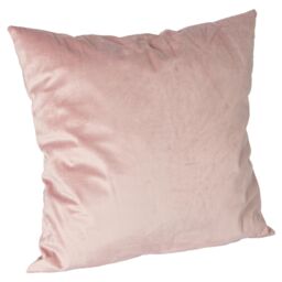 Nicola Spring Square Velvet Cushion - 55cm x 55cm - Pack of 1 in Pink - Size: 55 cm x 55 cm - thumbnail 1