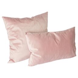 Nicola Spring Square Velvet Cushion - 55cm x 55cm - Pack of 1 in Pink - Size: 55 cm x 55 cm - thumbnail 4